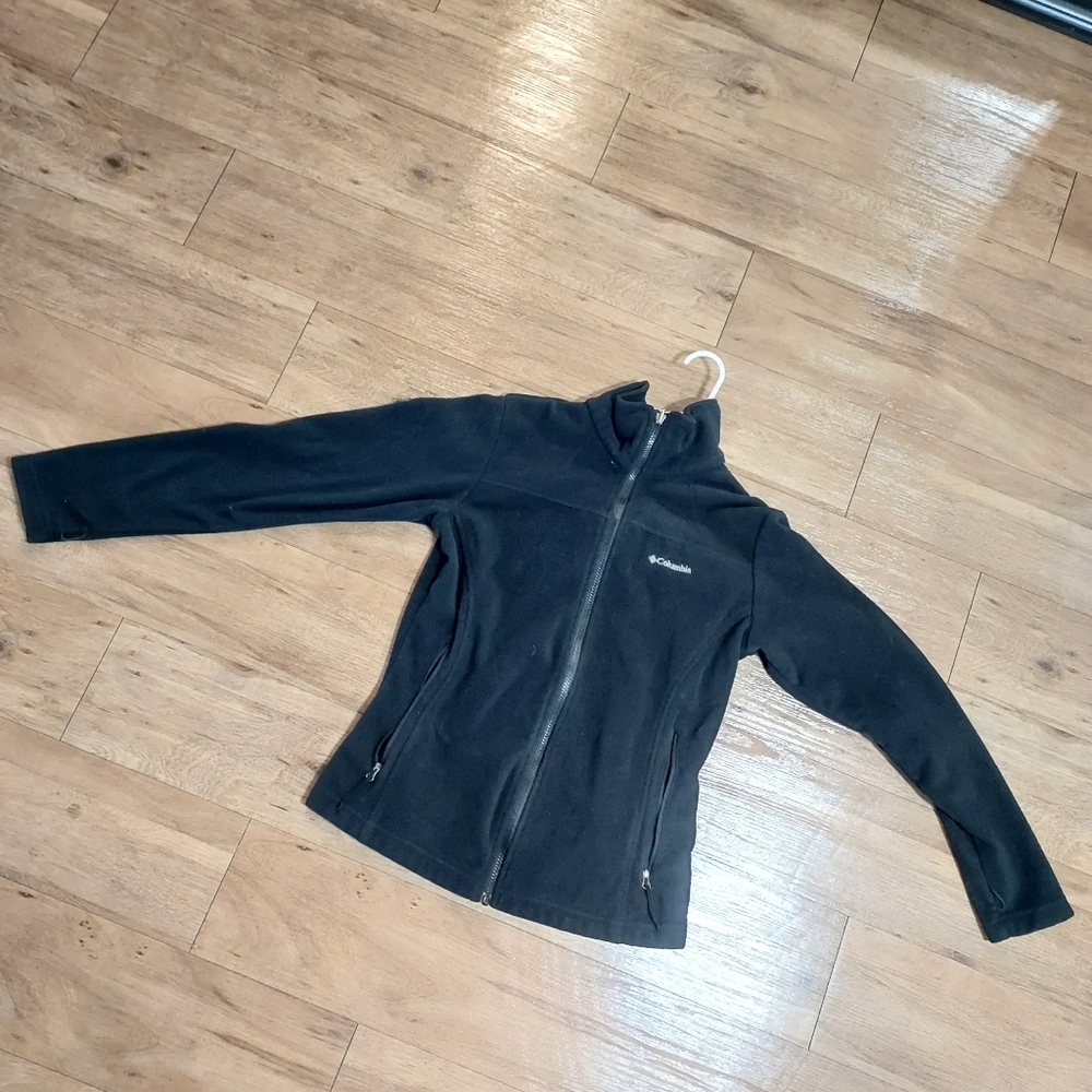 Columbia, Black, size Small, Fleece Jacket